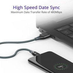 Tronsmart ATC7 Braided Nylon USB-C to USB-A Charging & Syncing Cable