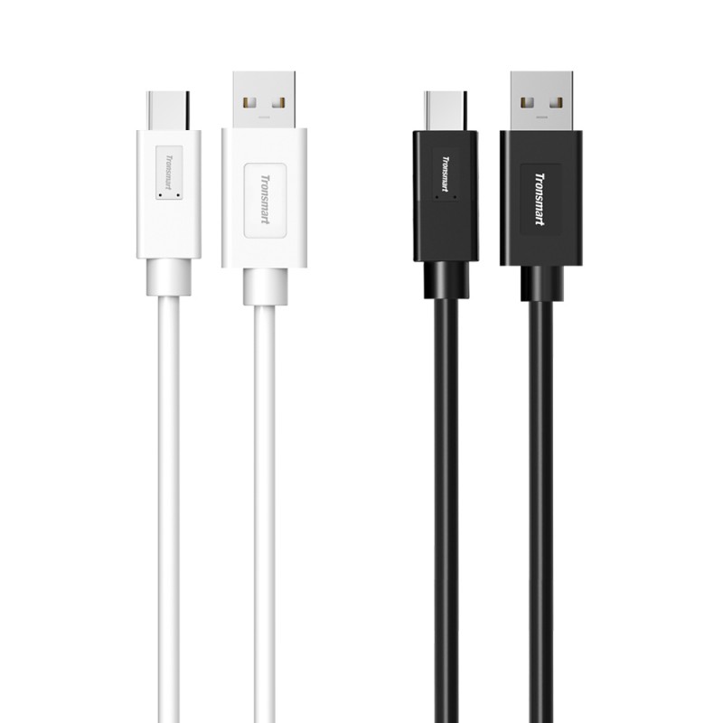 thumbnail image 2 of Tronsmart 1M USB 3.1 Type-C Sync & Charge Cable – Carbon Fiber, 3.3ft, Black 2 of 2